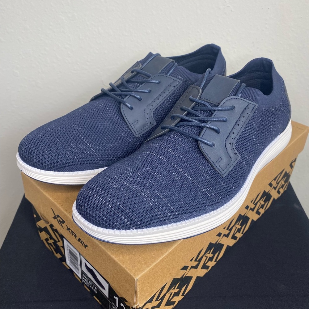 New Xray Men’s Bavette Navy Lace-up sneakers 12